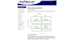 Desktop Screenshot of ansoffmatrix.com